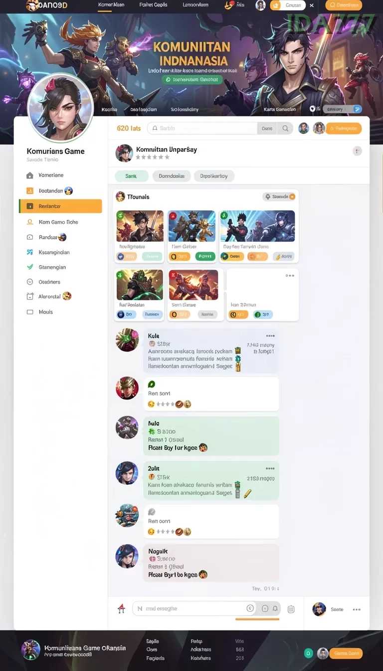 Cuplikan layar 7777W — pengaturan akun