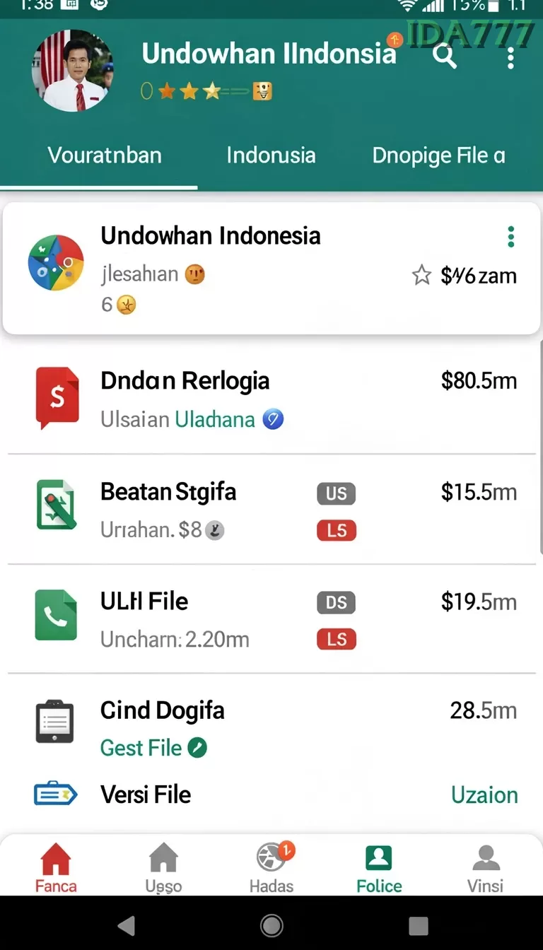 Cuplikan layar RINDUSLOT — pengaturan akun