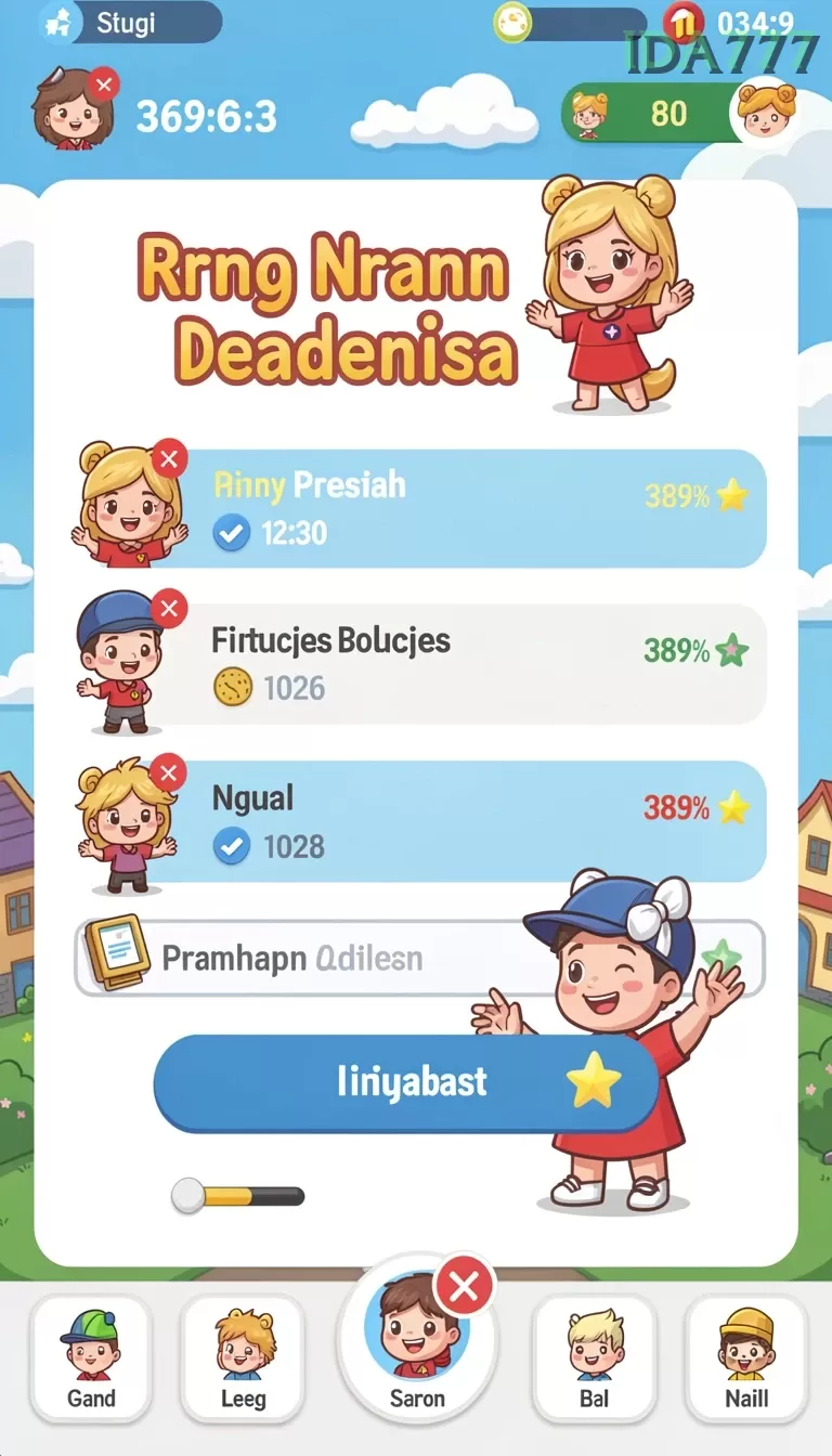 Cuplikan layar JARUM77 — menu navigasi